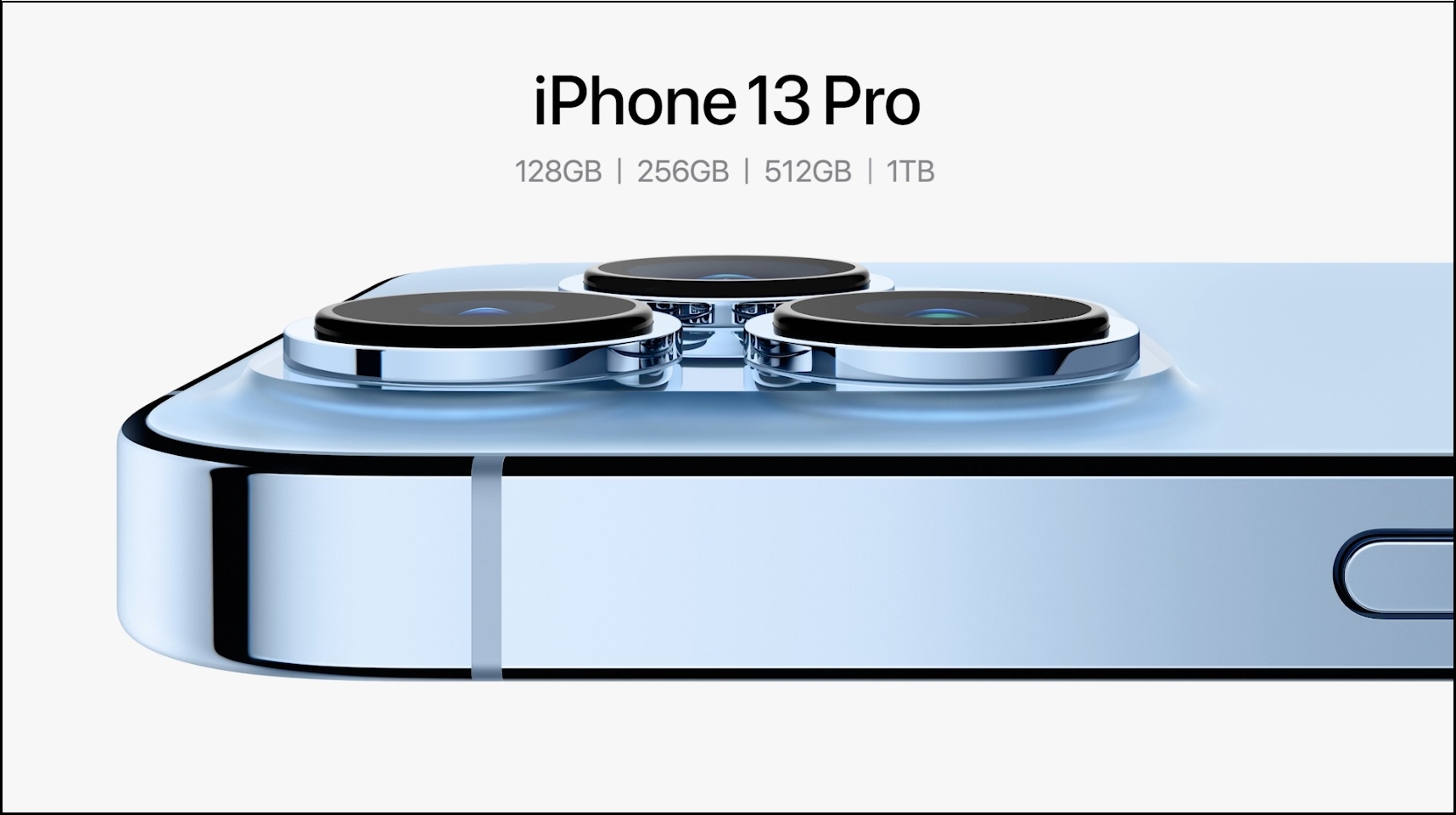 Capacidade iPhone 13 Pro